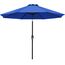 ABCCANOPY 270cm Sonnenschirm im Freien Wasserabweisende Bespannung -Gartenschirm Marktschirm,blau