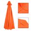 LEMCC 3 m runder Terrassenschirm, Ersatzdach, Markttischschirm, Baldachin, für 6 Rippen, Outdoor-Sonnenschirm, Ersatzoberteil, nur Vordach, Orange, 6 Ribs