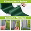 jarolift PVC Sichtschutzstreifen Sichtschutz Gartenzaun Stabmattenzaun Balkon, Wasser und Winddicht Komplettset mit 25 Clips, 40 m (L) x 19 (B) cm, Dunkelgrün