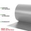 casa pura Sichtschutzstreifen PVC | Sichtschutzfolie Gartenzaun oder Balkon | inkl. 20 Befestigungsclips | für Einzel- und Doppelstabmatten geeignet | 19 cm x 35 m | einfarbig oder mit Motiv| Grau