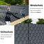 jarolift PVC Sichtschutzstreifen Sichtschutz Gartenzaun Stabmattenzaun Balkon, Wasser und Winddicht Komplettset mit 25 Clips, 40 m (L) x 19 (B) cm, Anthrazit