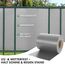 casa pura Sichtschutzstreifen PVC | Sichtschutzfolie Gartenzaun oder Balkon | inkl. 20 Befestigungsclips | für Einzel- und Doppelstabmatten geeignet | 19 cm x 35 m | einfarbig oder mit Motiv| Grau