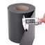 SONGMICS PVC Sichtschutzstreifen Zaunfolie 50 m x 19 cm extra dick Blickdicht mit 25 x Befestigungsclips anthrazit GPJ50GY
