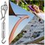 ZFYQ Sonnensegel Befestigung Kit, M5 Edelstahl Sonnensegel Befestigungsset, Sonnensegel Spanner Zubehör Montage Aufbau Set für Viereck und Dreieck Garten 44 STK