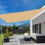 SUNLAX Sonnensegel, 1,8 m x 3,4 m, Sand, gerade, rechteckig, für Außenbereich, Terrasse, Pergola, Abdeckung, Sonnensegel, UV-blockierende Canovas-Abdeckungen