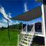 SUNLAX Sonnensegel, rechteckig, gerade, für den Außenbereich, 2,4 x 3 m, Dunkelgrau (Anthrazit), für Terrasse, Pergola, Sonnensegel, UV-Schutz