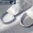 SUNNY GUARD Sonnensegel, 3 m x 3 m x 3 m, dreieckig, grau-weiß, UV-Block-Sonnenschutz für Hinterhof, Terrasse, Garten, Outdoor-Aktivitäten und Einrichtungen