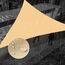 SUNNY GUARD Wasserfestes Sonnensegel, 3 m x 3 m x 35 cm, Sand, Dreieck, UV-Block, Sonnenschutz für Hinterhof, Terrasse, Garten, Outdoor-Aktivitäten und Einrichtungen (wir stellen individuelle Größen