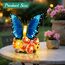 Linkax Solar Gartenfiguren Schmetterling Gartendeko für Draußen: Ostergeschenke Erwachsene, Geburtstagsgeschenk für Frauen, Mama/Oma Geschenk, Frühlingsdeko mit 7 LED Licht Home Balkon Deko
