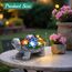Linkax Solar Schildkröte Gartendeko für Draußen: Muttertagsgeschenke Ostergeschenke Erwachsene, Geburtstagsgeschenk für Frauen, Mama/Oma Geschenk, Frühlingsdeko mit 7 LED Licht Balkon Home Decoration