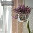 SCANDINORDICA Discokugel blumentopf - Spiegelkugel hängende blumentöpfe, diskokugel Pflanzen, discokugel deko übertopf makramee, Geschenk Freundin | Disco Kugel pflanzentopf – 20 cm Silber