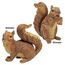 Design Toscano Woodland Eichhörnchen Chomper und Scamper Gartenstatuen, Polyresin, vollfarbe, 18 cm, 2er Set
