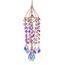 HDCRYSTALGIFTS Vergoldet Kristall Sonnenfänger Windspiel für Garten & Fenster | Handgefertigter Regenbogenmacher, Lichtfänger | Outdoor Windspiel mit Buntglas, Boho Deko zum Aufhängen