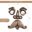 Bits and Pieces - Alter Mann Baumgesicht - Gartendeko - Freiluft Skulptur - 4 Teile