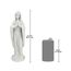 Design Toscano Heilige Jungfrau Maria Statue aus Marmor - Kunstharz, Maße: 9 x 3,5 x 29 cm