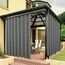 Bonzer Outdoor-Vorhänge für Terrasse, wasserdicht, Dicke Privatsphäre, breite Öse, Sonnenlicht, blockierende Außenvorhänge für Veranda, Pergola, Pavillon, Deck, 1 Panel, 279,4 x 213,4 cm, Grau