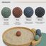 Japanese Zen Garden Kit for Desk - Sand Garden Tools and Accessories Box Set for Office Desktop - 12” Large Round Bamboo Tray, 4 Stamp Spheres, Natural Sand, Rake - Mini Zen Decor Meditation Gifts