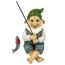 Design Toscano Ziggy The Fishing Gnome Statue Garden Ornament, mehrfarbig