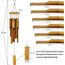 ASTARIN Bambus-Windspiel für den Außenbereich, Holz-Windspiel mit Melodie, tiefem Ton, 76.2 cm, klassisches Zen-Garten-Windspiel für Entspannung, Heimdekoration für Terrasse, Garten oder Innenbereich