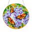 Bits and Pieces - Monarchfalter Schmetterling Sonnenfänger - Handbemaltes Kunstglas - Fenster oder Terrassendeko - 25cm Durchmesser - Glasbild, Fensterbild