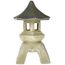 Design Toscano Asiatische Deko Pagodalaterne Outdoor-Statue, Polyresin, zweifarbig stein, groß 43,25 cm