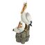 Design Toscano Küstendeko Ozeanpelikane Gartenvogelstatue, Polyresin, Vollfarbe, 61 cm