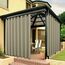 Bonzer Breite wasserdichte Outdoor-Vorhänge für Terrasse, schwer, Privatsphäre, Sonnenlicht blockierend, Ösen, Außenvorhänge für Veranda, Pergola, Pavillon, 1 Stück, 275 x 308 cm, Taupe