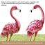 Bits and Pieces - 35 ½ Zoll hohe Metall Flamingo Gartenstatuen Hofdekorationen Outdoor Skulpturen Gartendeko Flamingo Yard Art 2er Set