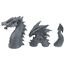 Design Toscano Der Drachen des Falkenbergschlosses Moat Gartenstatue, Polyresin, Steingrau, 71 cm Total