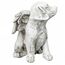 Design Toscano Geliebter Freund, Tier-Grabfigur Hundeengel, Mittelgroß, Kunstharz, Elfenbein, 9 x 11.5 x 14 cm