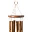 Woodstock Amazing Grace Chime Windspiel Mittel aus Aluminium und Holz in der Farbe Bronze, Länge: 60,9cm, AGMBR