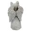 Design Toscano Katzenfigur „Paw Prints in Our Hearts“, grau, 12,5 x 12,5 x 25,5 cm, QL59385