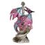 Design Toscano Drachenschwert, Maße: 12.5 x 9 x 20.5 cm 0.5 kg & Drachen des Corfu Schlosses Gothic-Deko Statue, Polyresin und Glas, zweifarbig schwarz und Silber, 13 cm