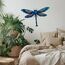 Liffy Metall Libelle Wanddekoration im Freien Zaun Kunst außerhalb hängende Dekorationen für Garten, Wohnzimmer, Schlafzimmer (Boho)