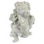 Design Toscano Figur Puttenkonklave Sitzende Engel, silber, 14 x 45,5 x 30,5 cm, SH380151