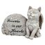Design Toscano Katzenfigur „Forever in Our Hearts“, grau, 6,5 x 15 x 10 cm, QL593932