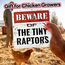Bigtime Signs Tiny Raptors Hühner-Dekoration, 30,5 x 30,5 cm, Hühnerhof-Dekoration, Hühnerstall-Zubehör für Hühner-Futterspender, Geschenke für Hühnerliebhaber, PVC, 30,5 x 30,5 cm