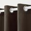 TOWN & COUNTRY BASICS Exclusive Home Vorhänge, Polyester, 1 Paar, Polyester, Schokoladenbraun, 54x84