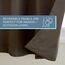 TOWN & COUNTRY BASICS Exclusive Home Vorhänge, Polyester, 1 Paar, Polyester, Schokoladenbraun, 54x84
