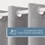 Exclusive Home Vorhänge, Polyester, 1 Paar, Polyester, Wolkengrau, 54x96