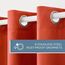 Exclusive Home Vorhänge, Polyester, 1 Paar, Polyester, Mecca Orange, 54x120