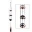 Temple Wind Chime, Red Copper Wind Chimes with 3 Glöckchen, Feng Shui Wind Chimes for Home Yard Outdoor Decoration A Great Memorial Wind Chime for Someone who loves Peace