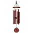 Corinthian Bells by Wind River Windspiel für Terrasse, Hinterhof, Garten und als Außen-Dekoration, aus Aluminium, 68,6 cm, Rot (Ruby Splash), hergestellt in den USA