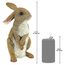 Design Toscano Stehende Gartenfigur „Hopper, der Hase“: 2er Set, mehrfarbig, 16,5 x 15 x 29 cm, QM9200681