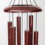Corinthian Bells by Wind River Windspiel für Terrasse, Hinterhof, Garten und als Außen-Dekoration, aus Aluminium, 68,6 cm, Rot (Ruby Splash), hergestellt in den USA