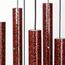 Corinthian Bells by Wind River Windspiel für Terrasse, Hinterhof, Garten und als Außen-Dekoration, aus Aluminium, 68,6 cm, Rot (Ruby Splash), hergestellt in den USA