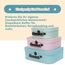 Jewelkeeper - Pappkoffer, Satz von 3 - Storage Geschenkboxen für Geburtstag, Hochzeit, Kinderzimmer, Büro, Dekoration, Displays, Spielzeug, Fotos - Retro Pastell Aufbewahrungsboxen