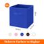 Lifewit Aufbewahrungsbox 8 Stück, Kleiderschrank Organizer, Faltbare Körbe Aufbewahrung, Ordnungsboxen mit Griffen, Storage Boxes für Kleidung, Handtücher, Bücher, Regalkörbe 26 x 26 x 27 cm,18L, Blau
