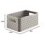 Rotho Country 3er-Set Aufbewahrungsbox 6l in Rattan-Optik, Kunststoff, beige (Packung mit 3)
