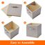Lifewit 6 Stück Aufbewahrungsbox aus Stoff, Faltbar Aufbewahrungswürfel Kallax Boxen Aufbewahrung aus Vliesstoff mit Griff für Würfelregal Kallax Boxen Regal Einsatz, 30x30x30cm, 27L Hellgrau